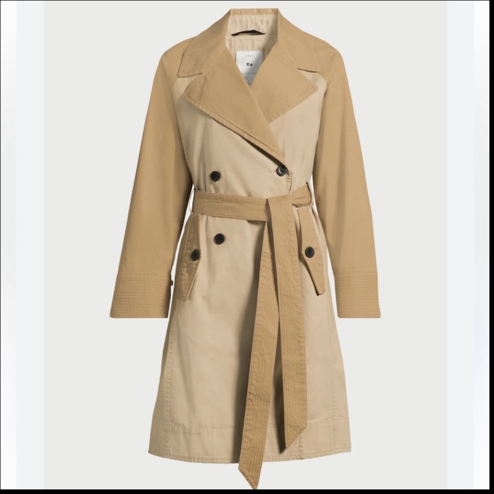 Classic Belted Trench Coat | Timeless Neutral | Work to Weekend | Tan | Sz XL - Picture 2 of 14